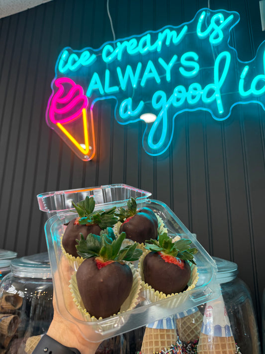 Dipped-Chocolate Covered Strawberries